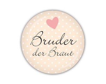apricot Art. BU38-300 lijelove/® Button 38mm /Ø I DO Vater des Br/äutigams