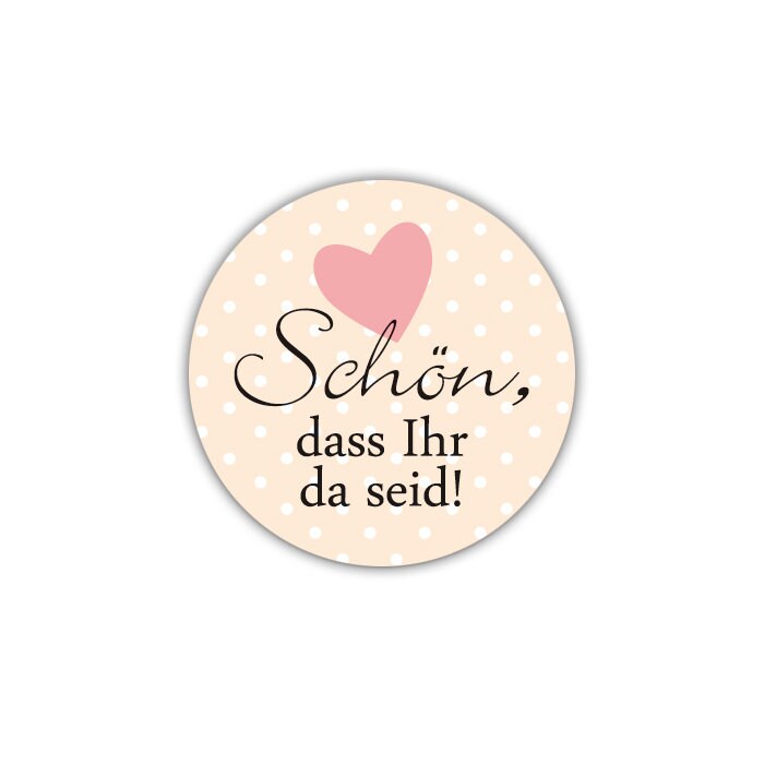 Seid Ihr Schon Zu Hause 10 Aufkleber 30mm Ø I DO Schön dass Ihr da seid Art. AK009 | Etsy