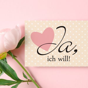 10 Minikarten I DO Ja, ich will! apricot, DIN A8, 5.2 x 7.4 cm (Art. HZ01-75)