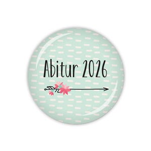 MY LOVELY CACTUS Abitur 2026, Pfeil (Art. SC03-04) als Button, Magnet, Taschenspiegel oder Flaschenöffner erhältlich