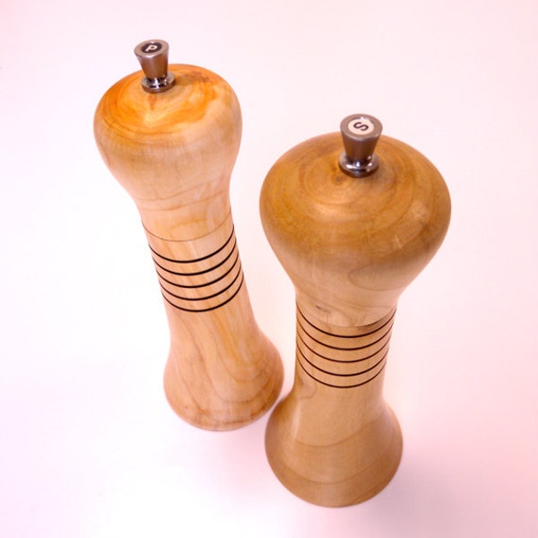 Wooden Pepper Mill and Salt Mill. Pepper Grinder.