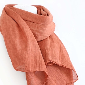 Large linen shawl scarf. Long and wide linen scarf women. Natural linen summer scarves for women. Soft linen scarf wrap. Summer scarf linen.