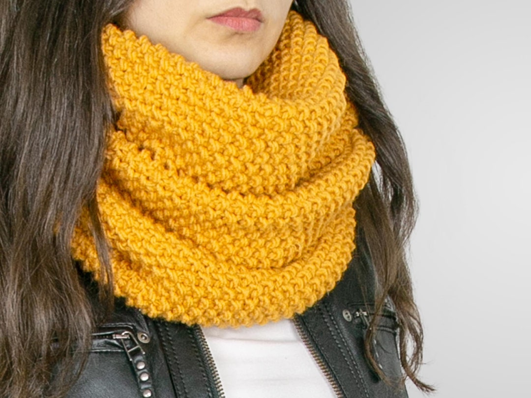 Honey Gold Knit Wool Scarf Women Winter Scarf. Winter Wool Scarf Women