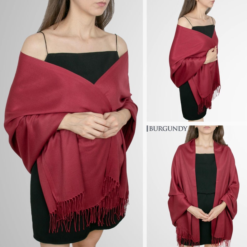 Pashmina shawls and wraps. Pashmina scarf wrap. Pashmina shawl women. Pashmina shawl wrap for women. Wraps and shawls. Pashmina scarf shawl. 07 Burgundy