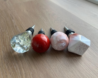 Handmade Resin Wine Stopper ~ Unique & Customizable Gift