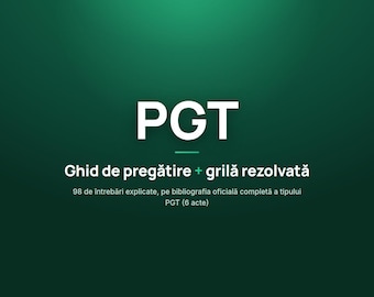 Ghid Pregătire PGT + Grilă 98 Întrebări ANRE Gaze Naturale - Autorizare Proiectare Transport, Material Examen PDF