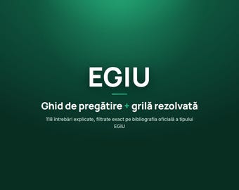 Ghid Pregătire EGIU + Grilă 118 Întrebări ANRE Gaze Naturale - Autorizare Execuție Instalații Utilizare, Material Examen PDF