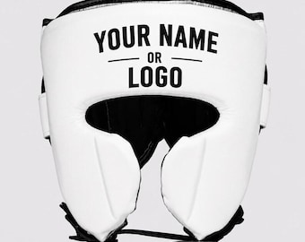 Personalized Boxing Head Guard  Custom Name Headgear  Boxing Training & Sparring Gear