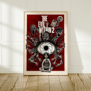 The Evil Within 2 Gaming Poster, Stefano Valentini Wall Decor, Psychological Art Print