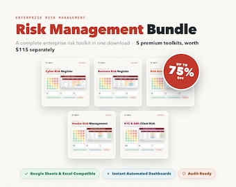 Enterprise Risk Management Bundle, Cyber, Business, Vendor, KYC AML