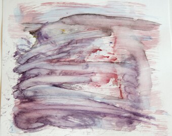 Chaos Crossing 8.5"x 9.2" Original abstract watercolor painting