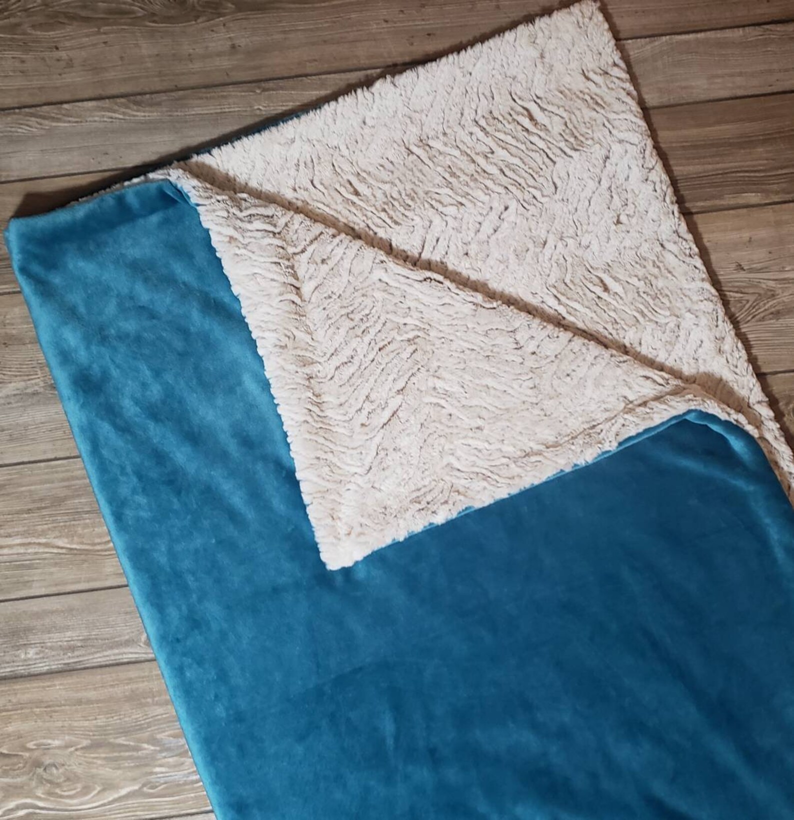 Dark Teal Adult Size Minky Blanket Solid Color Adult Blanket Etsy