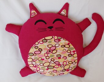 sewing pdf pattern plush pillow totoro kitty