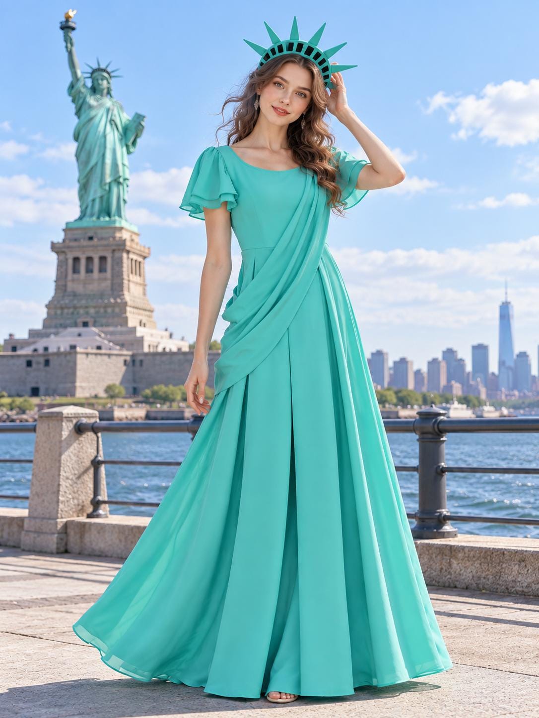 Goddess Dress Green