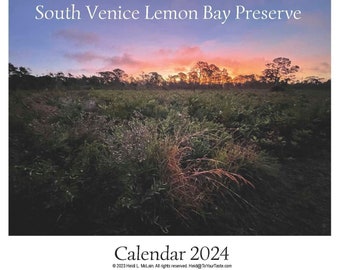 FREE SHIPPING IN U.S. Decorative Wall Calendar 2024 featuring haiku and photos from my hikes