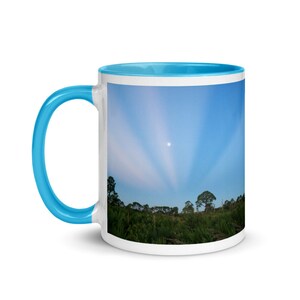 FREE SHIPPING Mug with Color Inside, with Haiku
