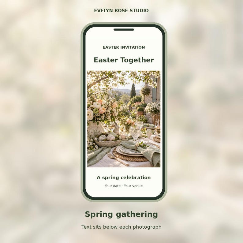 Spring Invitations Design Personalized Easter Invitation Website, Interactive Spring Brunch ...
