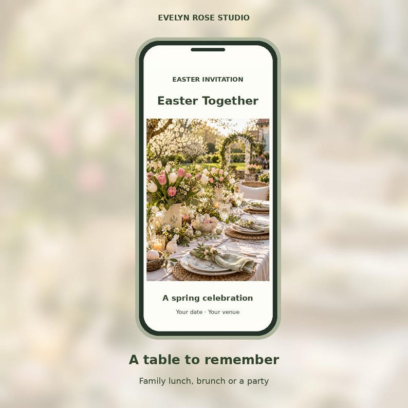 Spring Invitations Design Personalized Easter Invitation Website, Interactive Spring Brunch ...