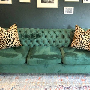 Leopard Velvet Pillow Cover, animal print pillow cover, All sizes available, throw pillow cover, toss pillow cover, sofa pillow image 3