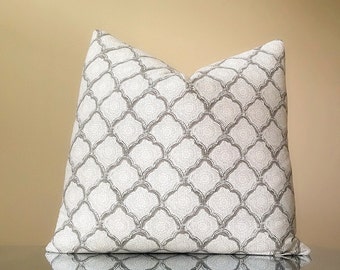 Kravet Mineral Kashmira Pillow Cover - Fabric Both sides -  Customize your pillow size during checkout