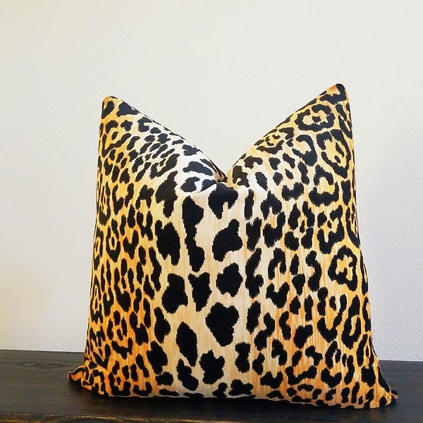 Leopard Throw Pillow Etsy