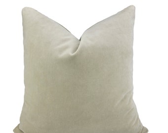 light sage velvet pillow cover fabric both sides
