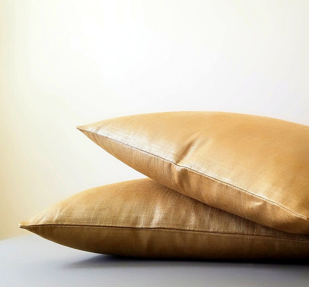 Christmas Gold Metallic Pillow Cover Metallic Gold Pillow Covers Select Your Pillow Size During