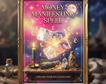 Powerful Money Manifestation Ritual. Photo for Authenticity