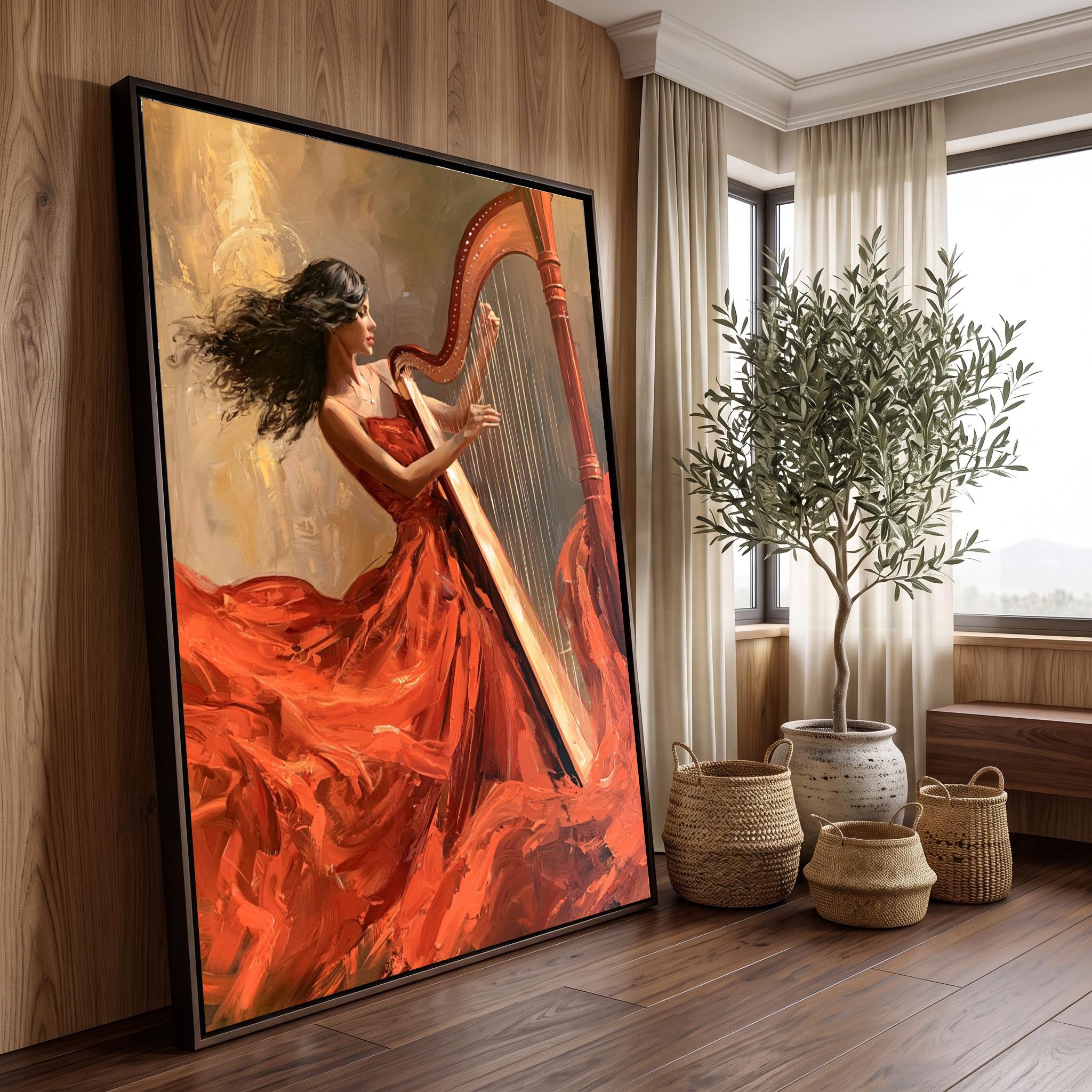 Paintings of Women With Musical Instruments - Etsy
