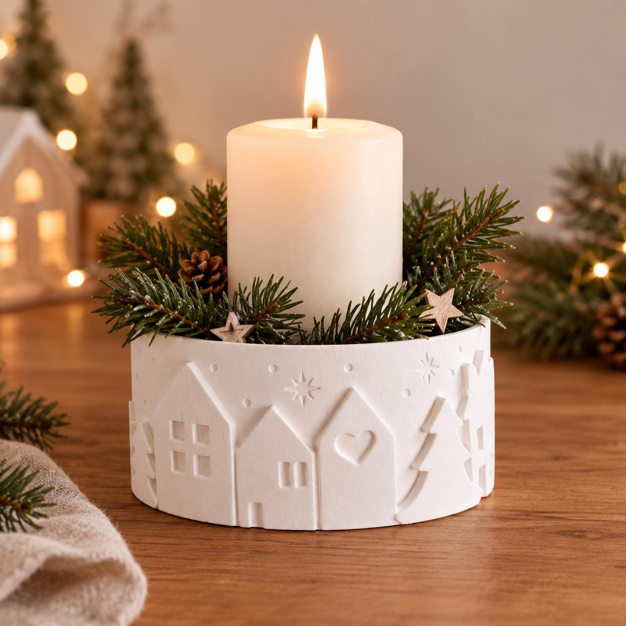 Weihnachtsdeko tablett