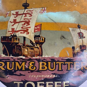 Vintage candy Riley’s room butter toffee tin made in England