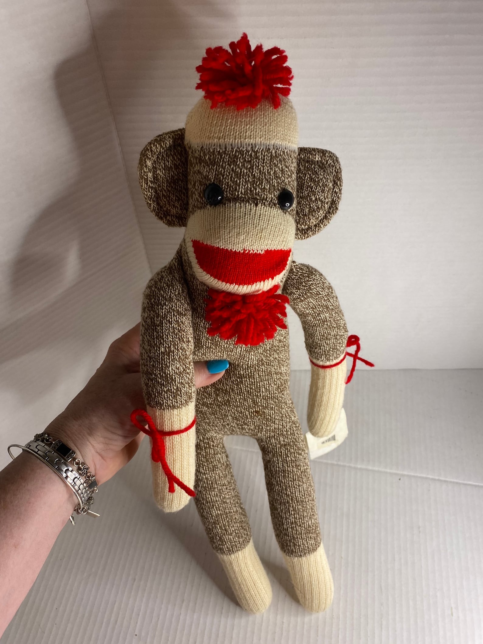 Vintage sock monkey with tags / large sock monkey 18 inch with Etsy