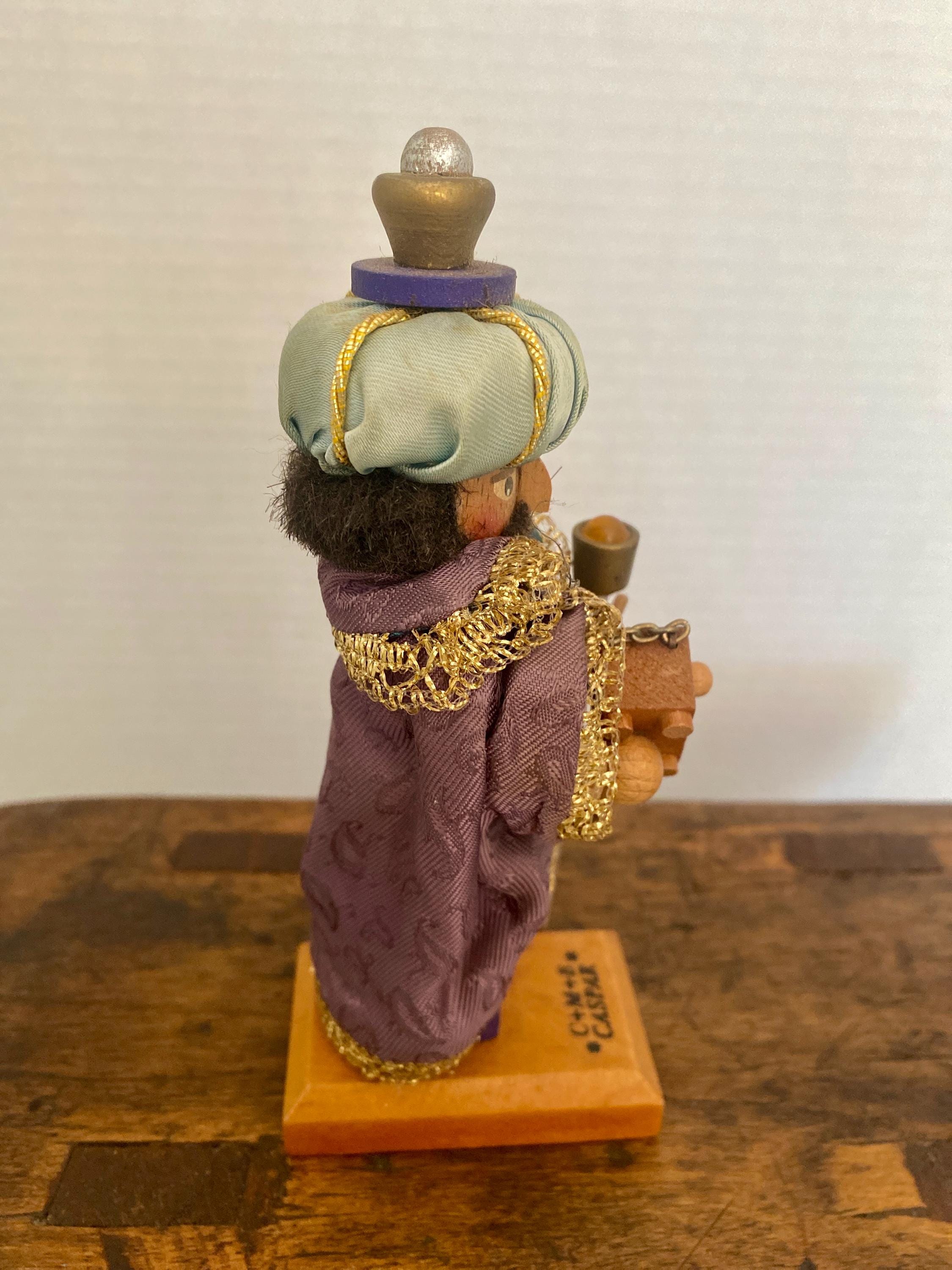 シュタインバッハ ミニチュア木製くるみ割り人形 賢者カスパー 木製