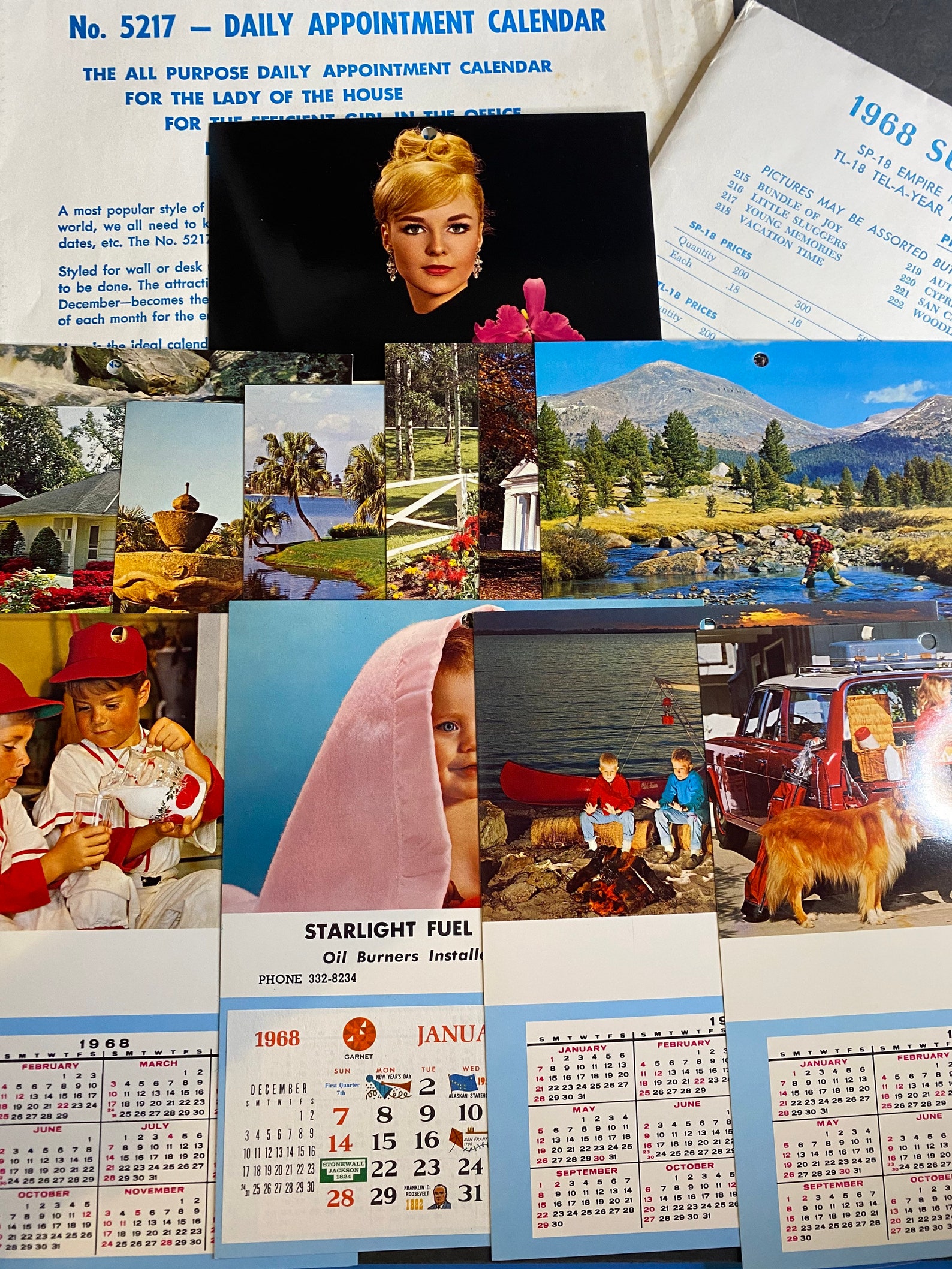 Vintage 1968 Calendar Salesman Sample 11 Color Photos Etsy Vintage 1968 Calendar Salesman Sample 11 Color Photos Etsy