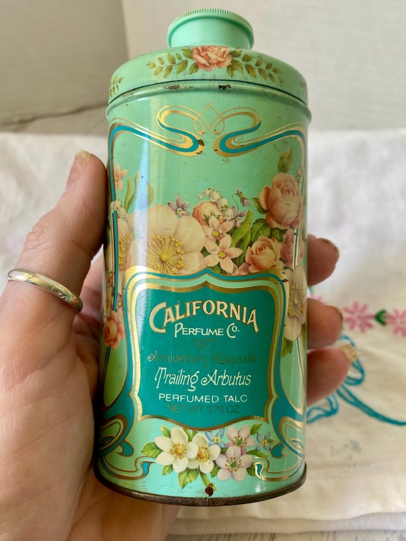Vintage Talc California Perfume 1977 Anniversary Keepsake Avon