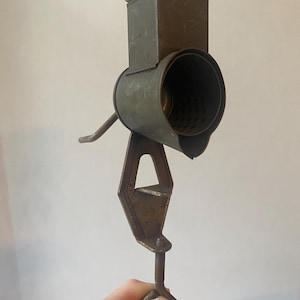 Antique grater hand crank mini, nutmeg peppercorn spice grater clamp on