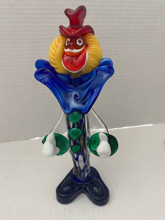 ムラーノガラスのピエロのラベルアートガラスのピエロイタリアの