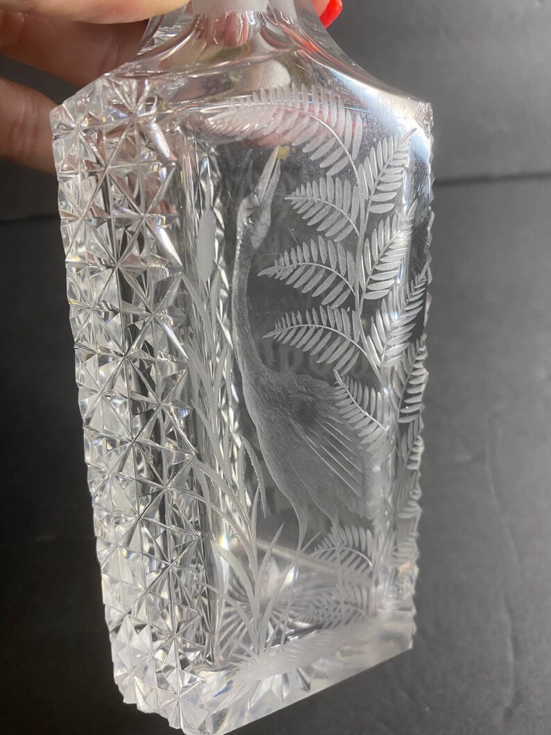 Vintage Perfume Bottle Cologne Decanter Sterling Silver Etsy