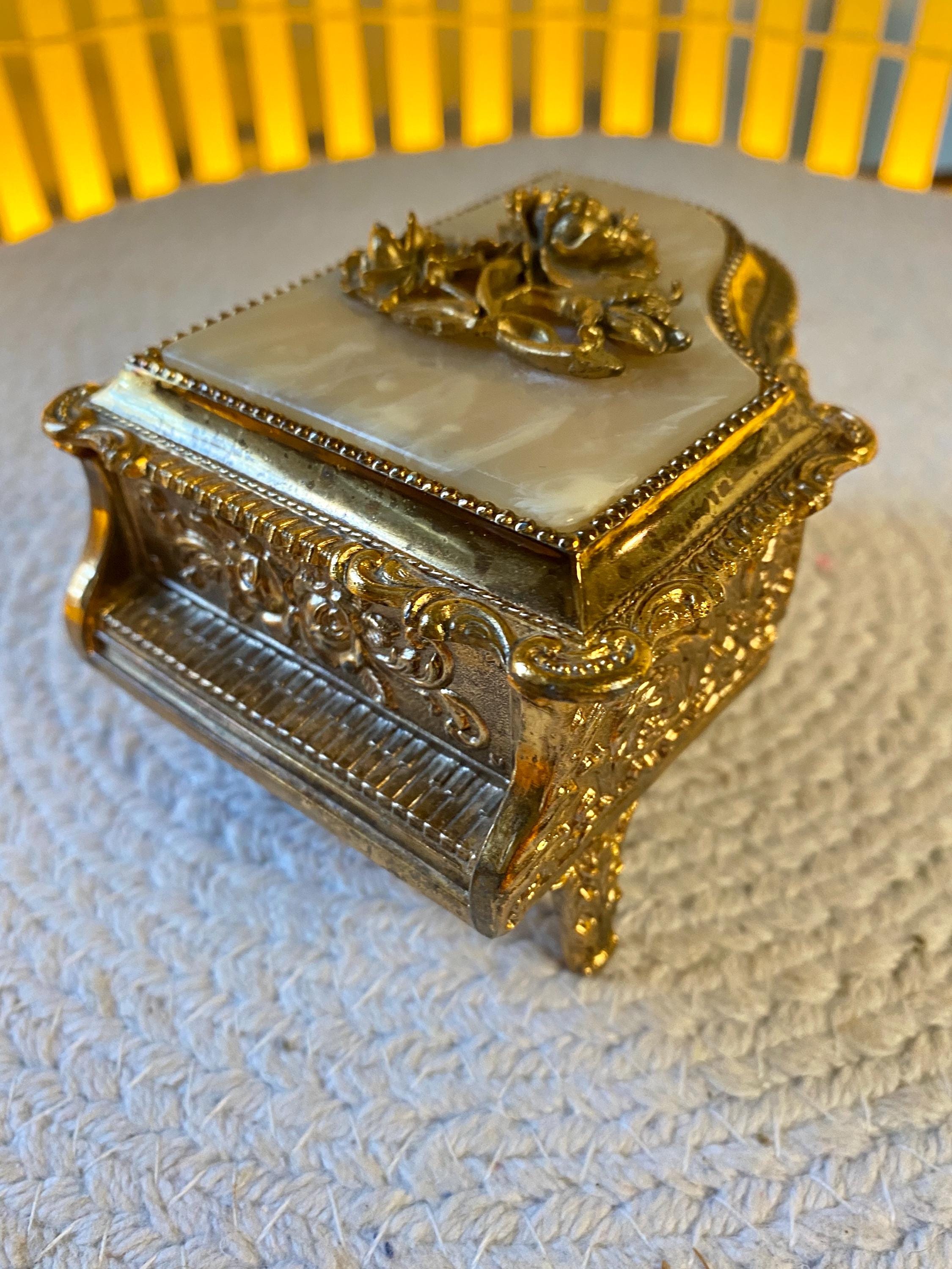 Trinket Box Victorian Gold - Etsy
