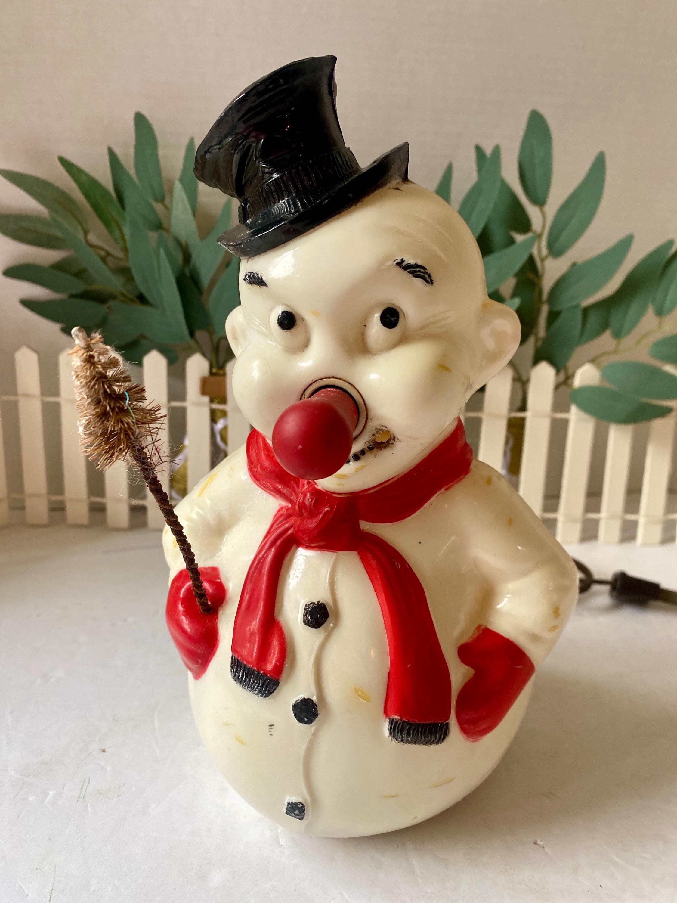 Snowman Vintage Blinko Original Nose Lightbulb 1950s the Snowman