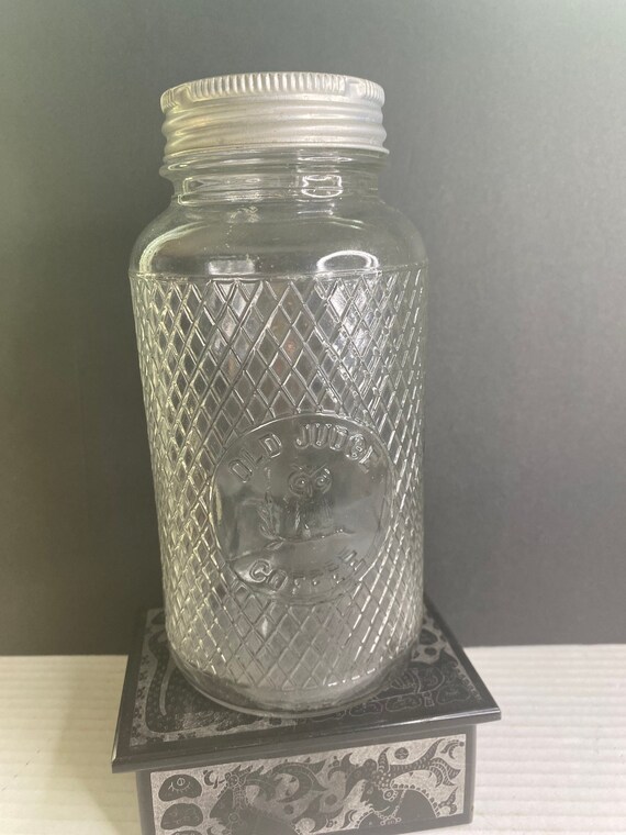 Vintage Old Judge Coffee Jar With Great Vintage Lid Vintage Etsy