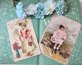 Vintage Shakespeare Book with Vera Bock Illustrations & Antique Ephemera Set