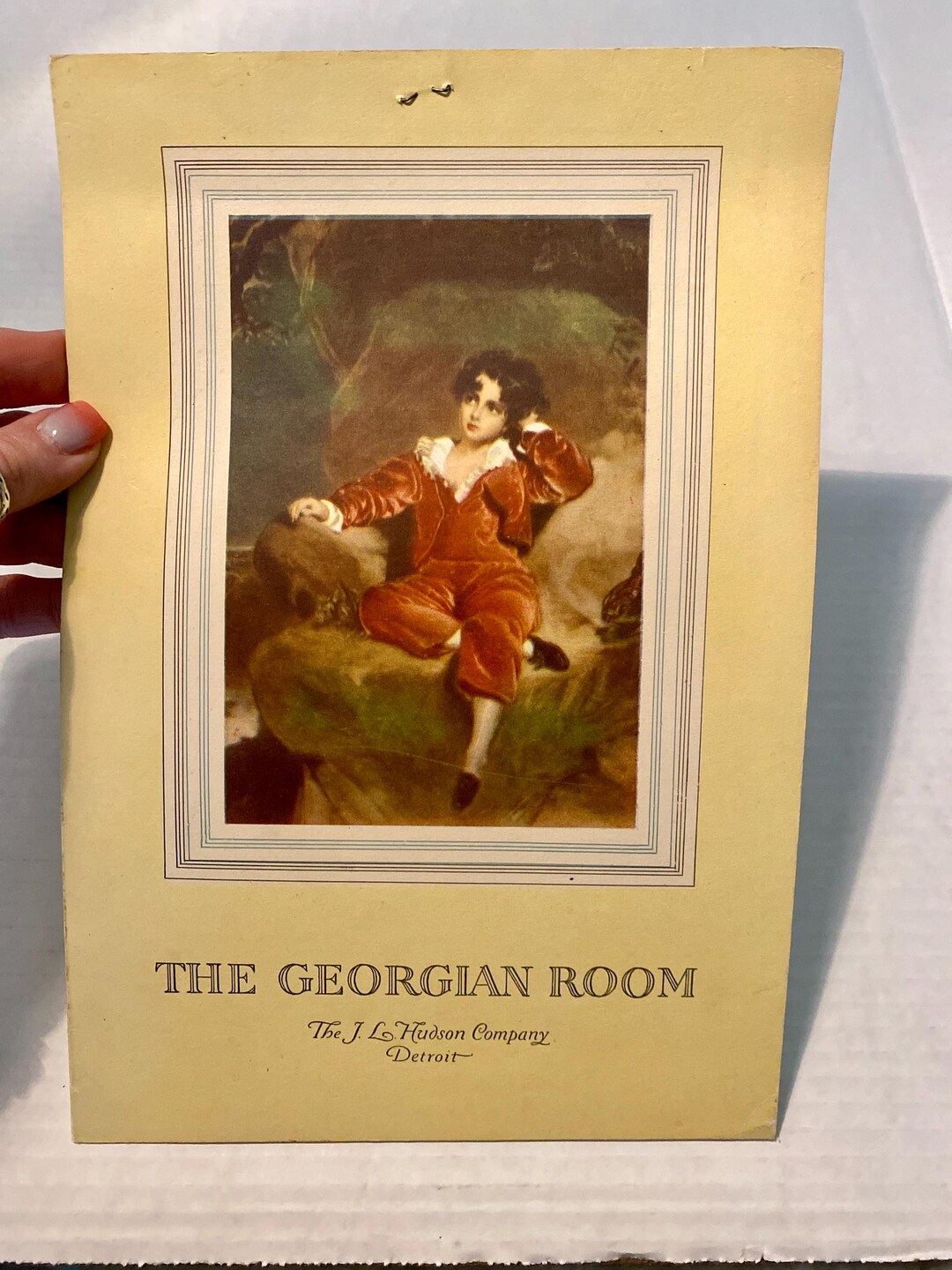 Vintage Menu Hudsons Detroit the Room , Menu 1940 the