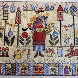 Cartões antigos Marys Garden por Ellen Stouffer, novos cartões de notas de estoque antigo