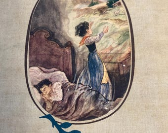 Heidi hardcover 1945 Joanna Spyri art by William sharp Grossett and Dunlop fairytale