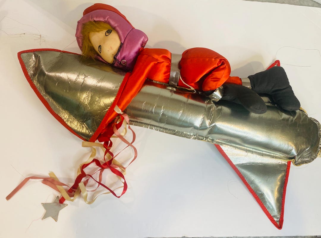 Rocket Pixie Vintage Pixie on Rocket Atomic Retro Happenings Boutique NY Large 24 ...