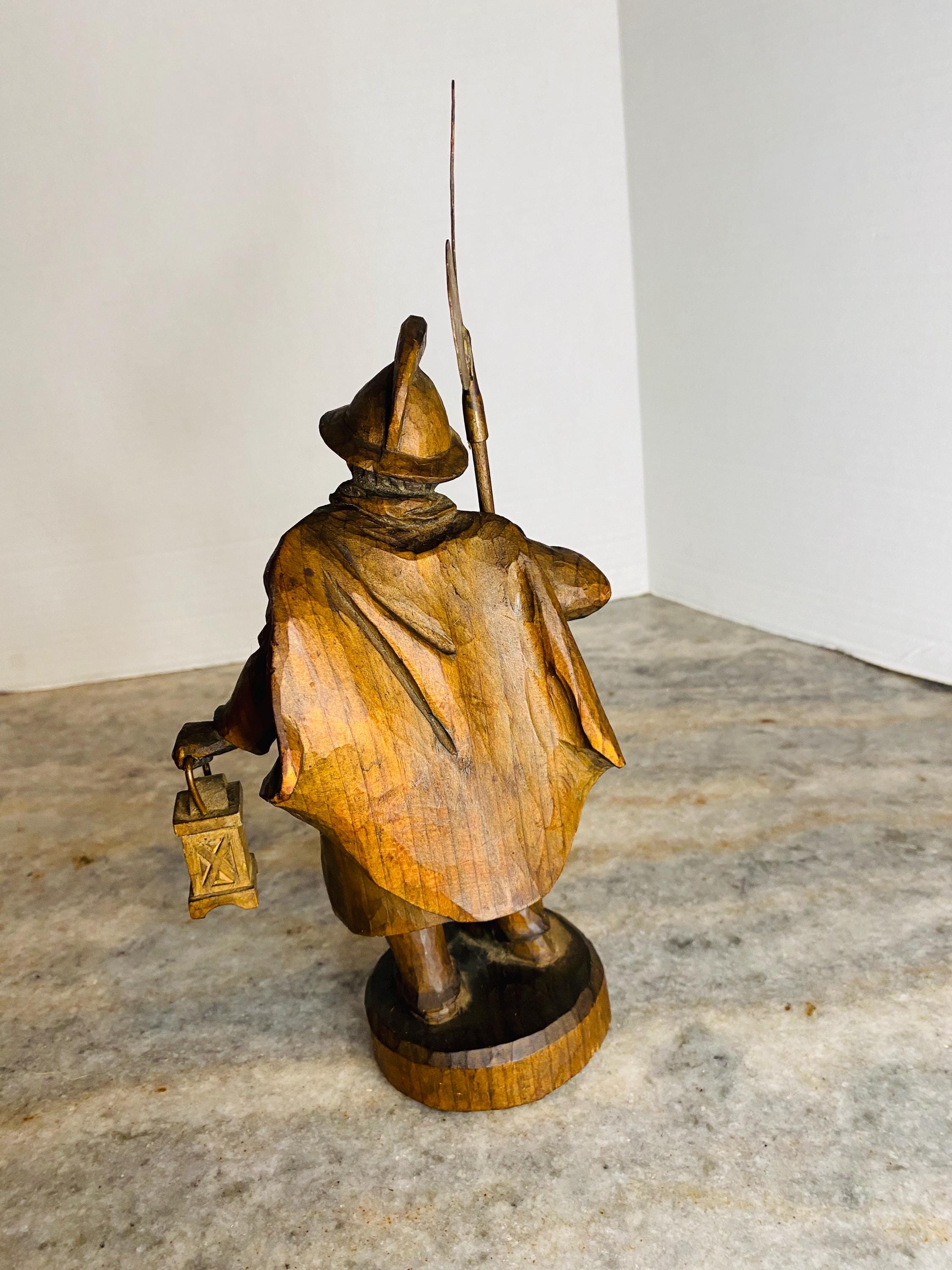 Vintage German Black Forest Watchman Hand Carved Nachtwachter - Etsy