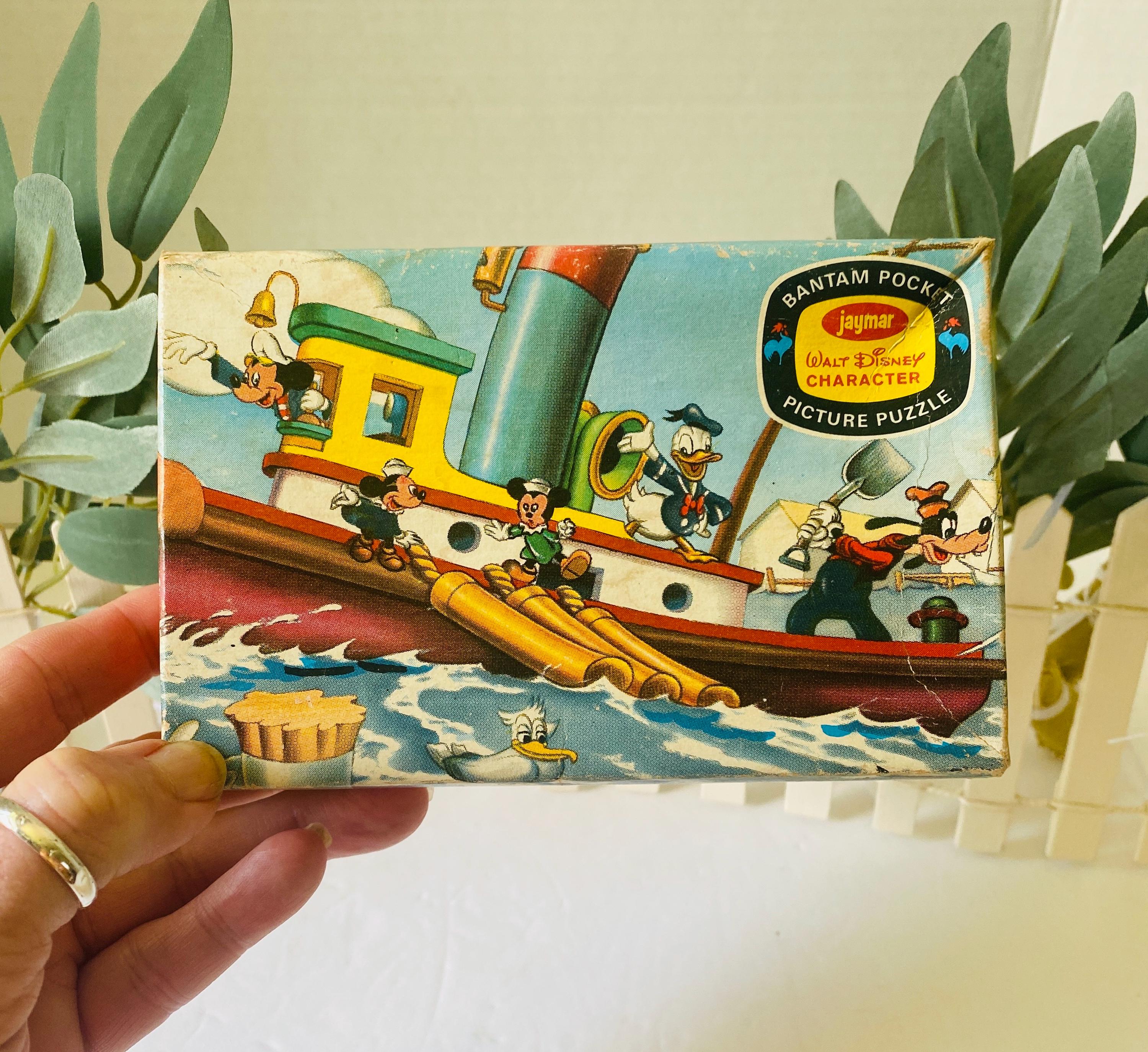 Vintage Disney Mickey's Tugboat Puzzle, Jaymar Mini Puzzle - Etsy