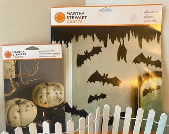 ハロウィーン マーサ・スチュワート NOS 在庫 コウモリ 12 体とクモかぼちゃ 32 体転写