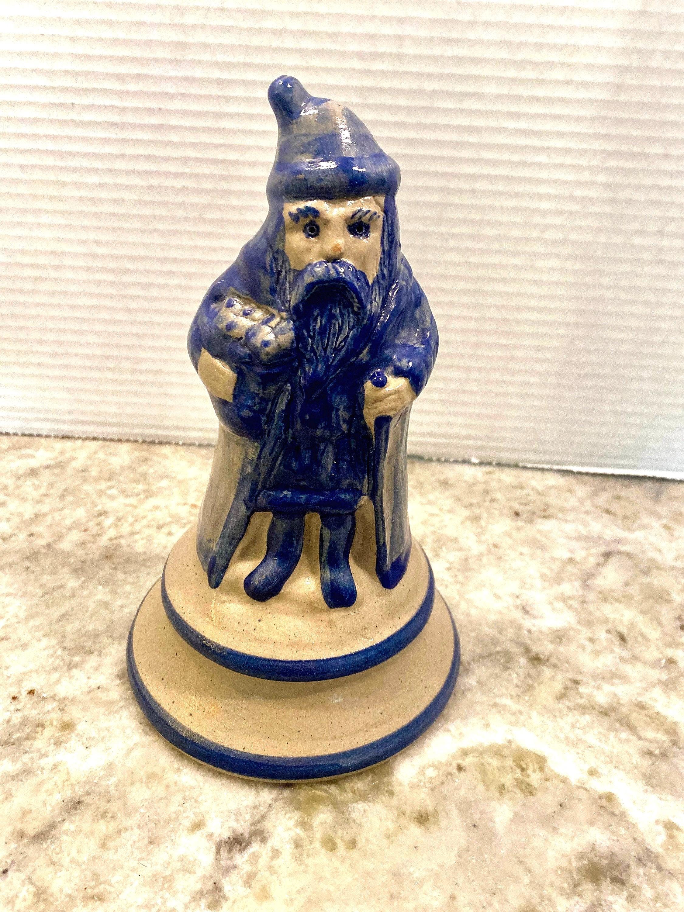 Salt Glaze Blue Santas - Etsy